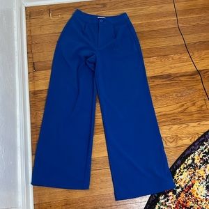 Sincerely Jules blue wide leg dress pants